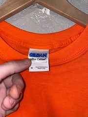 2009 Fayettevilla AK Arkansas Orange Motorcycle Biker Shirt Tee 2000s M Medium