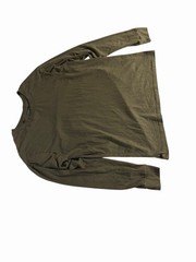 Jachs New York Men’s Olive Green Long Sleeve Crew Neck T-Shirt Size Large