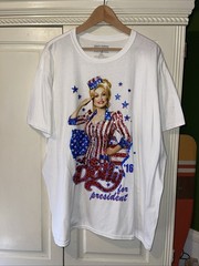 Dolly Pardon For President Sequins Tshirt Unisex 2XL Big Américan Patriotic ‘16