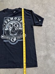 Y2K Famous Stars and Straps Gas Mask Graphic T-Shirt Size Small