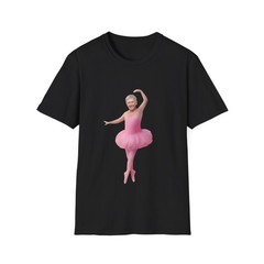 Unisex Soft Cotton T-Shirt. Rush Fifty Something. Geddy Lee Ballerina shirt