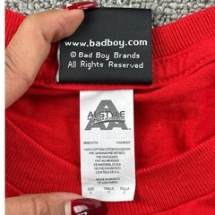 Vintage Bad Boy T-Shirt Men S Red MMA Eyes Graphic Cotton Streetwear Fight Y2K
