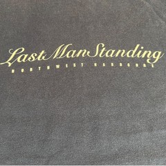 Last Man Standing Hardcore Band Blue Vintage Shirt Size XL Botch Kiss It Goodbye