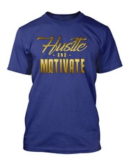 Nipsey Hustle and Motivate Tee Hip Hop Street Wear T Shirt Graphic Tee Big Tall