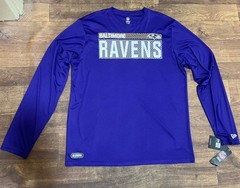 New Era NFL Baltimore Ravens Shirt Mens XL Long Sleeve Combine Authentic NWT