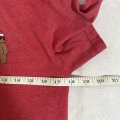 Riot Society Holiday Bear crewneck t-shirt Men’s Small Red 100% Cotton