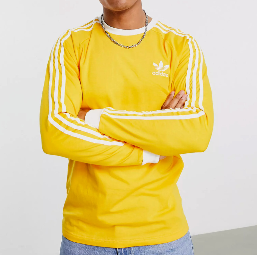 NEW MENS ADIDAS ORIGINALS CALIFORNIA TREFOIL LONG SLEEVE SHIRT~ LARGE ~ HK7287