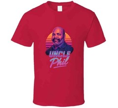 Uncle Phil Fresh Prince Of Belair Retro 80’s Neon Portrait Tv T Shirt