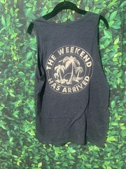 Chubbies The Relaxer Tank Top Size Large Navy Blue
