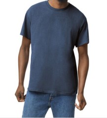 NEW First Quality XL Gildan Heavy Cotton Heather Navy Adult Short Sleeve Tee.