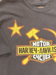 Vintage Harley Davidson Russia T Shirt 2xl Single Stitch Siberia 90s