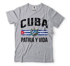 Cuba Shirts, Patria Y Vida, Free Cuba, Patriotic Cuban shirts, Cuba Flag Shirts