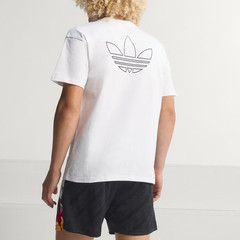 Adidas Originals T Shirts Men’s White Crew Neck Moderate KE0086 Size