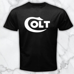 COLT Firearms Guns Men’s Black Graphic T Shirt Freeships