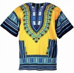 #1 Best Quality Unisex African Bright Dashiki 100%Cotton Shirt Variety Colors.