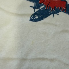 Vintage 60s Bearn Transport Squadron Shirt Mens Xsmall French Military Air Force