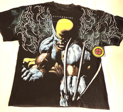 Civil regime Marvel X-Men Wolverine Oversized Graphic Tee Shirt Adult Size Large