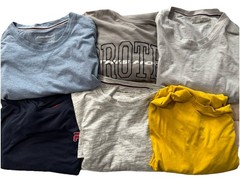 Lot of 6 Mens Size Small T-shirts – Eddie Bauer Fila Under Armour Tommy Bahama