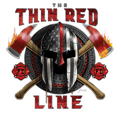 T-SHIRT-FIREFIGHTER-THIN RED LINE