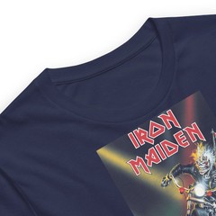 Iron Maiden Maiden UK Jumbo Print Officially Licensed Mens T Shirt Navy