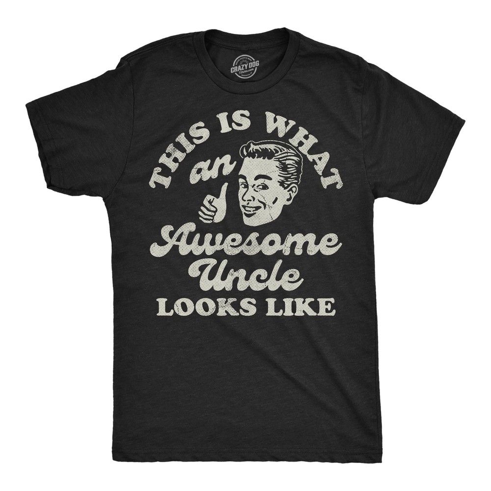 Mens Funny T Shirts This Is What An Awesome Uncle Looks Like Sarcastic Graphic