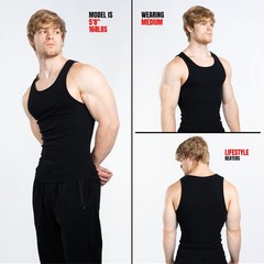 Lifestyle Beaters, Men’s Tank Tops, Cotton Spandex Tanks for Men, Regular Fit…