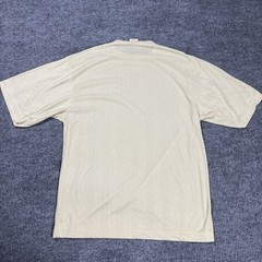 Vintage 90’s SOUTHPOLE Sheer Satin Beige T-Shirt Mens L Baggy Striped