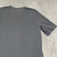 Uniqlo U AIRism T-Shirt Mens Small Dark Gray Cotton Everyday Wear Oversized Logo