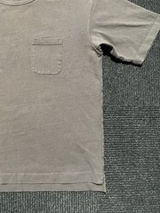 Non Stock Knitting Wear Brown Blank Cotton Pocket Tee T Shirt Size Medium