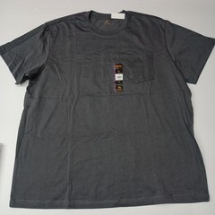 2 Brahma Short Sleeve Core Work T-Shirt 2XL 50-52 Gray And White Pocket Tee