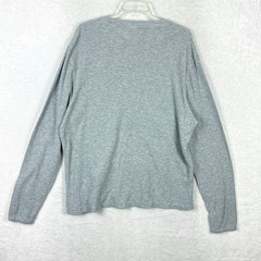 NN07 No Nationality Shirt Mens 2XL Gray Waffle Knit Thermal Preppy Outdoor