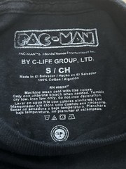 Pac-Man Bandai Namco Ent Inc. Black T-Shirt Size Small C-Life Group, LTD Neon