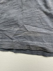 Uniqlo UT Shirt Mens Large Gray Japanese Art Hawk Mt Fuji Graphic Tee Two Sided