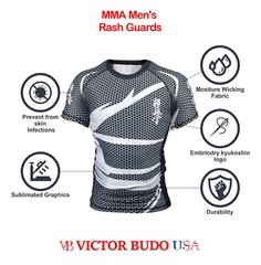 Men’s Rash Guard Short Sleeve Crewneck Shirt Swimwear Surf & Sports