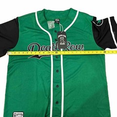 Death Row Records Baseball Jersey Mens XL Snoop Dog Button Hip Hop New With Tags