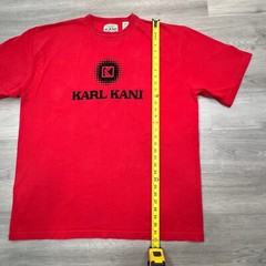 Karl Kani Graphic T-Shirt Size XXL Embroidered Logo Hip Hop Streetwear Red