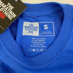 The Marathon Clothing TMC Run A Lap Graphic T Shirt Blue Size S