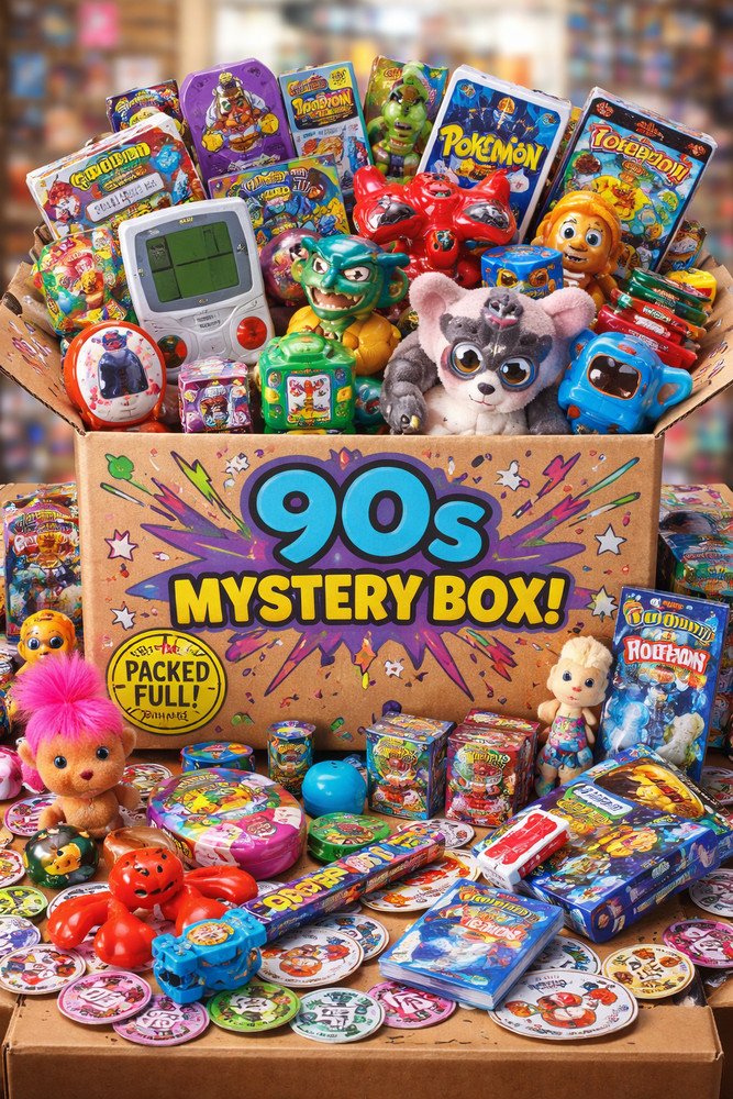 90s Mystery Box Vintage Retro Toys Surprise Lot Collectible Nostalgia Bundle