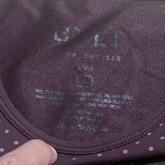 BYLT Drop Cut SS Lux T Shirt Mens Large Purple Polka Dot Stretch Performance