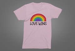 T-Shirt Love Wins – All Sizes, LGBT Day Month Parade Rainbow
