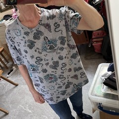 Etro gray mermaid lucky charms cotton T uni