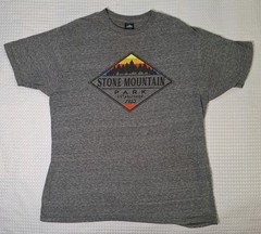 Stone Mountain Park Georgia Souvenir Dark Grey T-shirt Size XL Prairie Mountain
