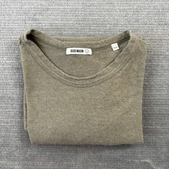 Buck Mason Hemp Cotton Blend T-Shirt Mens L Olive Green Short Sleeve Relax Fit