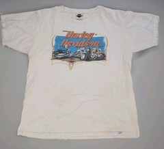 Vintage 2006 Harley Davidson Shirt Birmingham AL Riders Vulcan Statue White XL