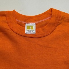 Vintage Russell Athletic Adult S (34-36) Orange T-Shirts Blanks Lot of 4