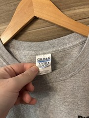 Vintage Discovery Channel TV Promo Grey Graphic T Shirt Size Large 90s Y2K Logo