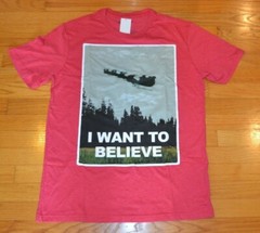 I Want To Believe Santa Sleigh Christmas T-Shirt By Mad Engine Men’s X-Large NWT