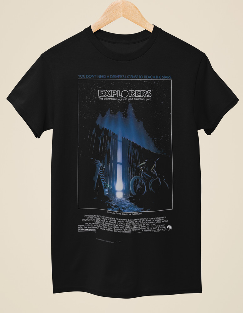 Explorers – Movie Poster inspired Unisex Black T-Shirt