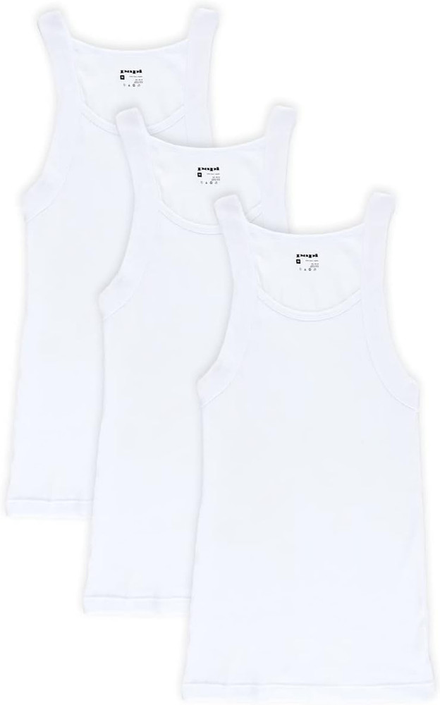 Men’S 3-Pack Cotton Square Neck Undershirt Tank Top