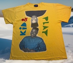 Kid & Play Modern Rap Tee T-Shirt Yellow XL Original Flavor Music